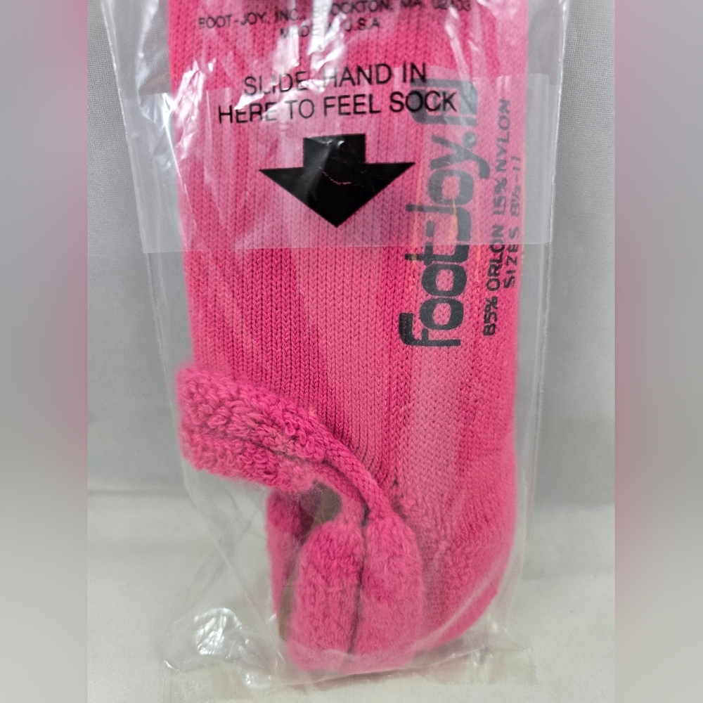FootJoy Women's Pink Roll Top Sport Socks - Picture 6 of 8
